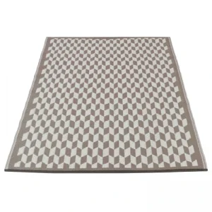 Livraison rapide Oviala Tapis Rectangulaire Pvc Gris 180 X 120 Cm 12