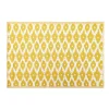 Officielle Maisons Du Monde Tapis Réversible En Polypropylène Jaune Motifs Graphiques Blancs 150×200, OEKO-TEX® 20