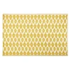 à prix très bas Maisons Du Monde Tapis Réversible En Polypropylène Jaune Motifs Graphiques Blancs 180×270, OEKO-TEX® 20