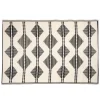 marque pas cher en ligne Maisons Du Monde Tapis Réversible En Polypropylène Motifs Triangles écrus Et Noirs 120×180, OEKO-TEX® 20