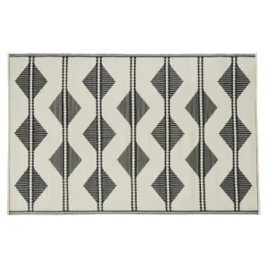 Maisons Du Monde Tapis Réversible En Polypropylène Motifs Triangles écrus Et Noirs 180×270 excellents soldes 8