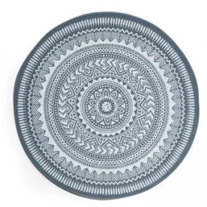 Oviala Tapis Rond Polypropylène Gris 120cm Nouvelle tendance 16