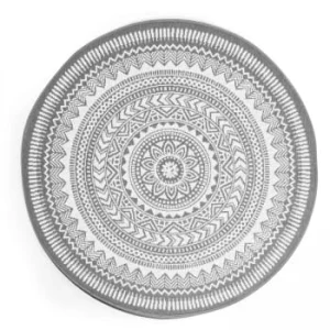 Oviala Tapis Rond Polypropylène Gris 160cm Meilleur Service 14