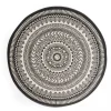 Oviala Tapis Rond Polypropylène Noir 160cm magasin pour 20