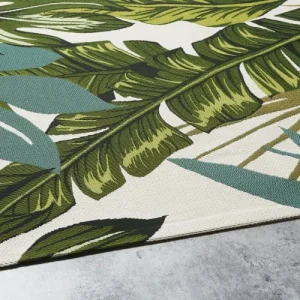 Maisons Du Monde Tapis Vert Et écru Imprimé Tropical 200×200, OEKO-TEX® belle 6