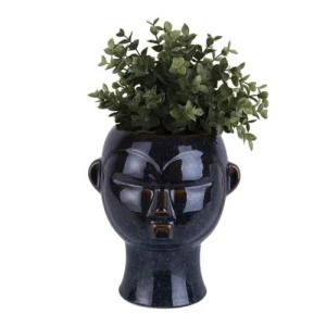 boutique en ligne PRESENT TIME Vase Cache-pot Masque Rond Céramique Marron 10