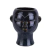 boutique en ligne PRESENT TIME Vase Cache-pot Masque Rond Céramique Marron 22